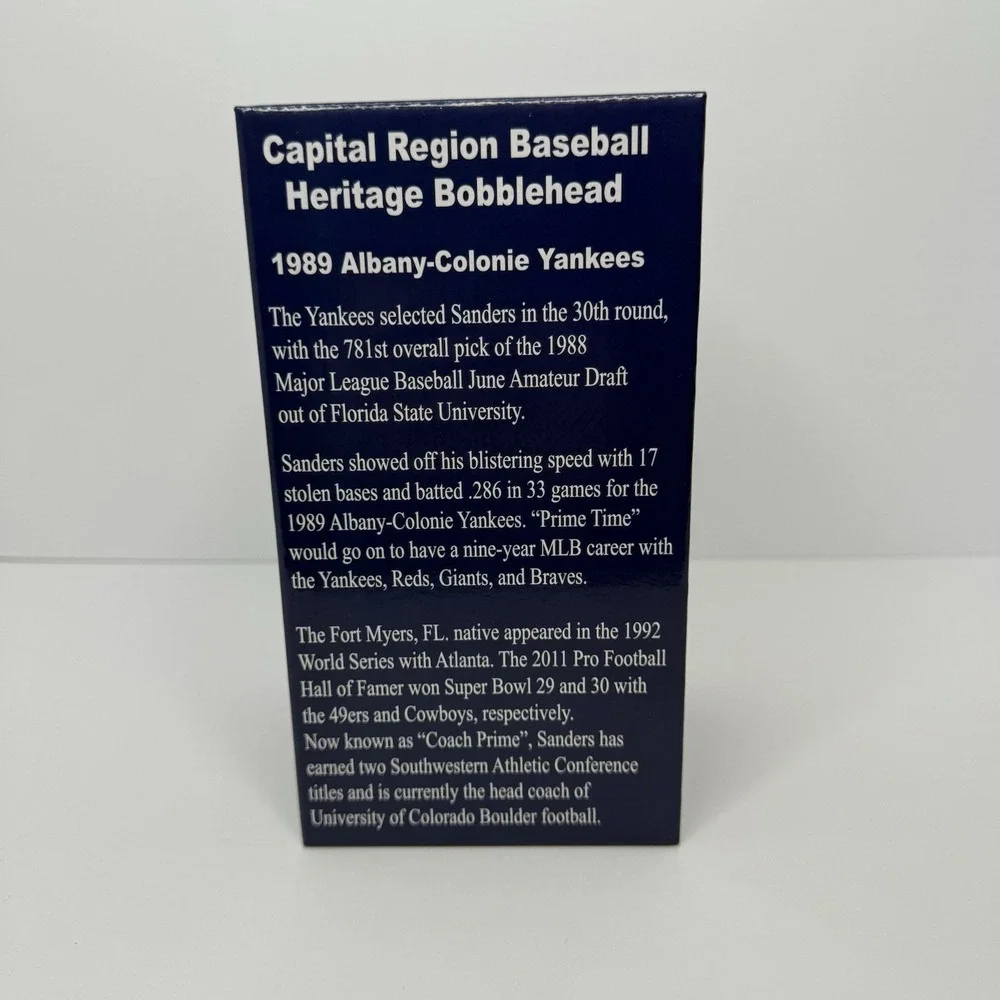 Deion Sanders Bobblehead Tri-City Valley Cats Albany Colonie Yankees NIB